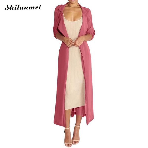 women's blouses & shirts chiffon long blouse cardigan women 2021 autumn lapel belted sleeve female casual loose solid color maxi blousa, White
women's blouses & shirts chiffon long blouse cardigan women 2021 autumn lapel belted sleeve female casual loose solid color maxi blousa, White