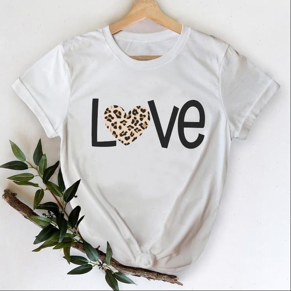 t women shirts leopard love valentine cute 90s fashion clothes printing graphic tshirt lady print female tee shirt, White
t women shirts leopard love valentine cute 90s fashion clothes printing graphic tshirt lady print female tee shirt, White