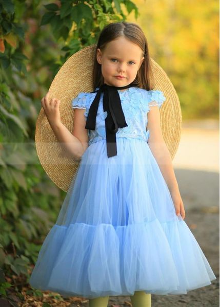 girl's dresses sky blue lace tulle flower girl dress cap sleeve children tea length kids clothes birthday party gown, Red;yellow
girl's dresses sky blue lace tulle flower girl dress cap sleeve children tea length kids clothes birthday party gown, Red;yellow