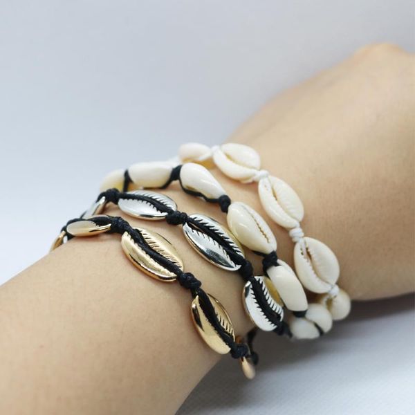 charm bracelets 2021 trendy cowrie shell jewelry for women delicate gold color handmade rope chain, Golden;silver
charm bracelets 2021 trendy cowrie shell jewelry for women delicate gold color handmade rope chain, Golden;silver
