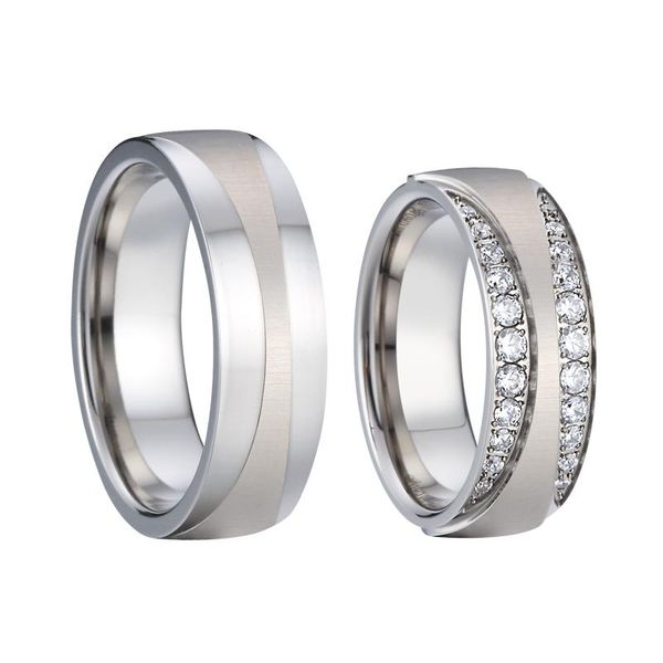 cluster rings wedding bands white gold ring for men and women couples lovers alliances silver color stainless steel marriage never fade, Golden;silver
cluster rings wedding bands white gold ring for men and women couples lovers alliances silver color stainless steel marriage never fade, Golden;silver