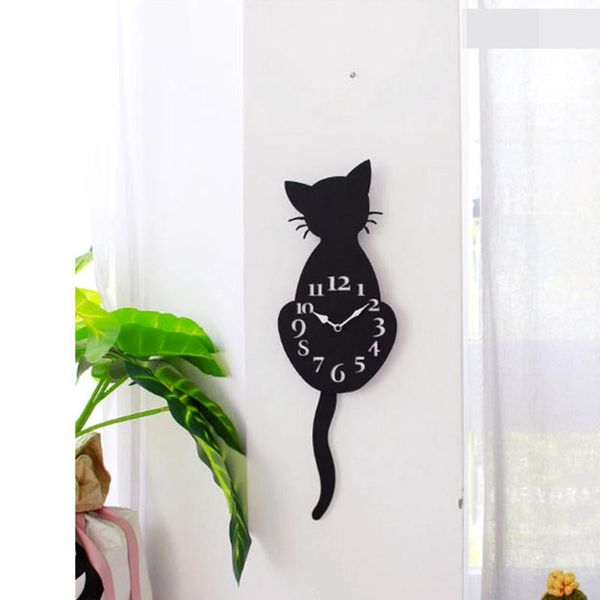 cartoon cute cat wall clock home decor with moving tail simulation animal modern design clocks
cartoon cute cat wall clock home decor with moving tail simulation animal modern design clocks