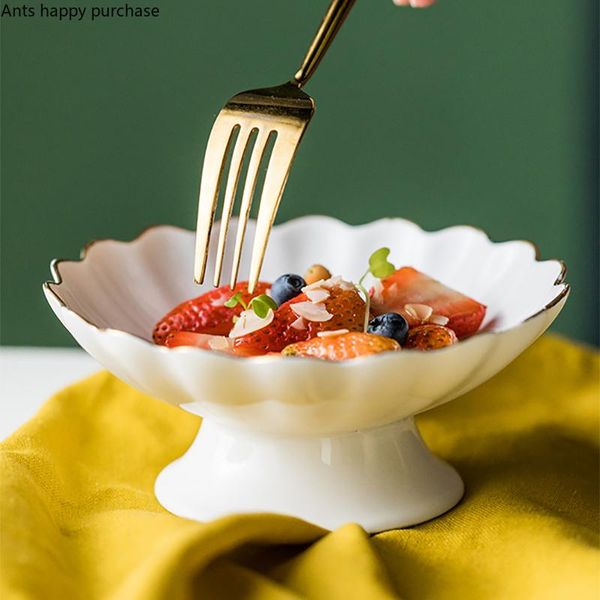 dishes & plates flower shape fruit tray ceramic plate tall feet refreshment dessert cake pan dried snack decorative
dishes & plates flower shape fruit tray ceramic plate tall feet refreshment dessert cake pan dried snack decorative