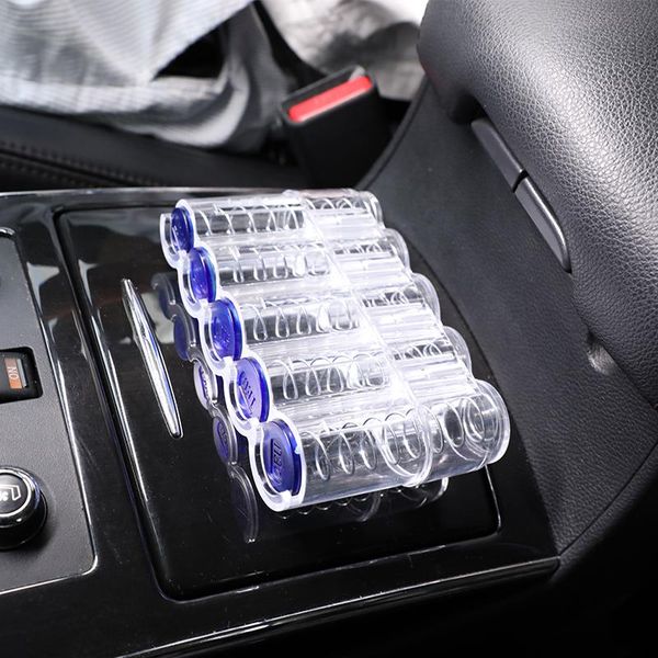 car organizer 1pcs creative storage coin purse box black transparent round plastic euro change dispenser
car organizer 1pcs creative storage coin purse box black transparent round plastic euro change dispenser