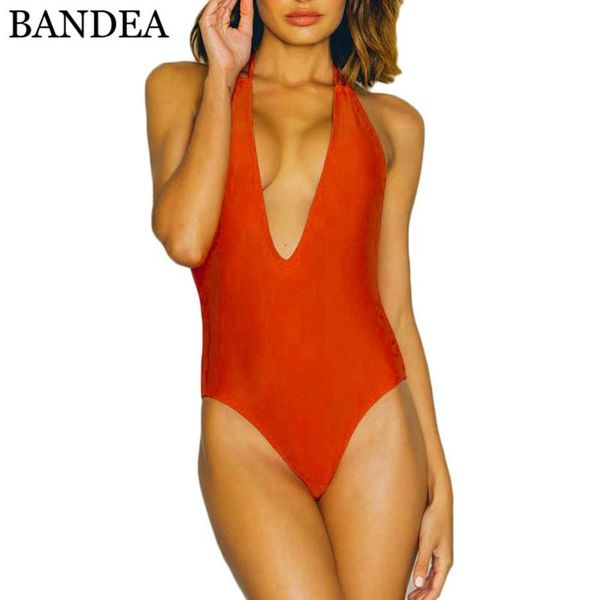 one-piece suits bandea solid swimwear women deep plunge backless halter bathing suit beach wear high cut one piece swimsuit bodysuit
one-piece suits bandea solid swimwear women deep plunge backless halter bathing suit beach wear high cut one piece swimsuit bodysuit