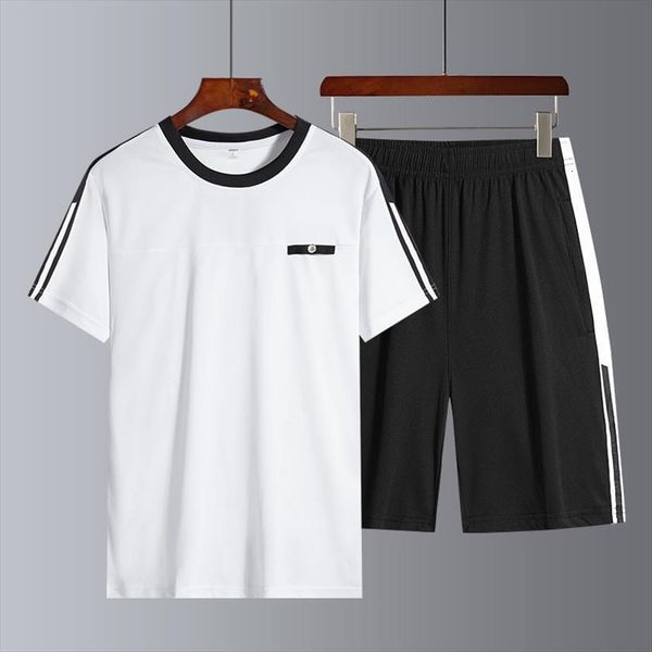 young, middle aged old men tracksuits summer sports suit quick drying running breathable sleeve shorts two piece set, Gray
young, middle aged old men tracksuits summer sports suit quick drying running breathable sleeve shorts two piece set, Gray