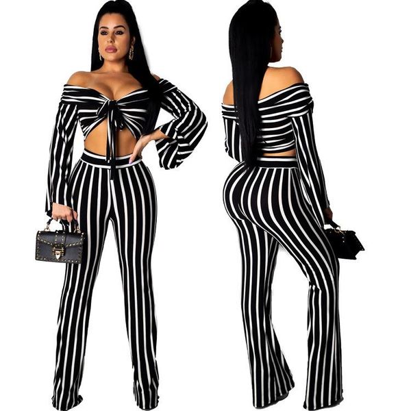 black and white striped strap 2 pieces set for women summer clothing women's tracksuits, Gray
black and white striped strap 2 pieces set for women summer clothing women's tracksuits, Gray