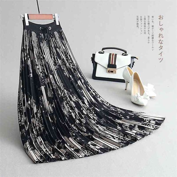 autumn & winter korean elastic high waist thin elegant fashion graffiti wild women knitted pleated long skirt 210527, Black
autumn & winter korean elastic high waist thin elegant fashion graffiti wild women knitted pleated long skirt 210527, Black