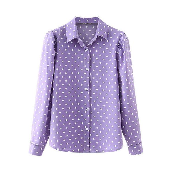 women's knits & tees elegant women light purple polka dot shirts fashion ladies sleeve sweet female chic turn down collar blo, White
women's knits & tees elegant women light purple polka dot shirts fashion ladies sleeve sweet female chic turn down collar blo, White