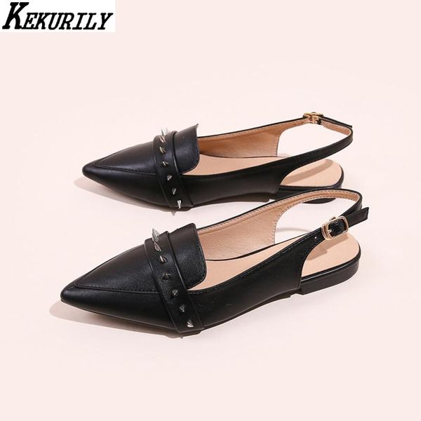 rivet flats sandals women buckle back strap shoes pointed toe slingback slides shallow flat fashion zapatos de mujer black
rivet flats sandals women buckle back strap shoes pointed toe slingback slides shallow flat fashion zapatos de mujer black