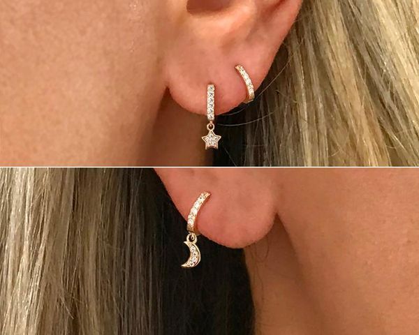 100% 925 sterling silver wholesale promotion jewelry tiny small cute moon star charm lovely minimal mismatched dangle earrings & chandelier
100% 925 sterling silver wholesale promotion jewelry tiny small cute moon star charm lovely minimal mismatched dangle earrings & chandelier