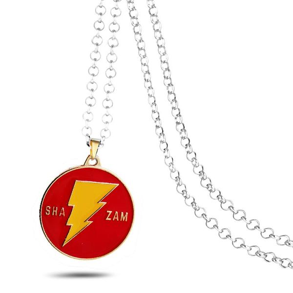 shazam necklace billy batson metal pendant fashion chain necklaces gifts for kid movies jewelry, Silver
shazam necklace billy batson metal pendant fashion chain necklaces gifts for kid movies jewelry, Silver