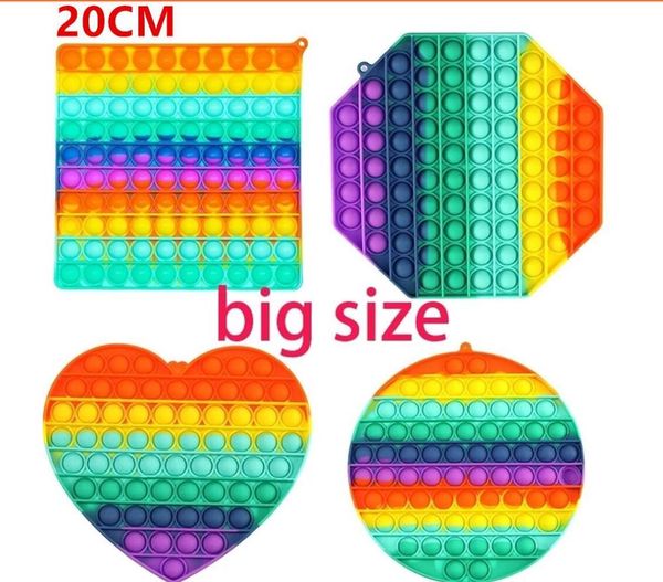 large size 20cm big push it rainbow push bubble fidget toys super size sensory decompression toy stress reliever toy kids gift
large size 20cm big push it rainbow push bubble fidget toys super size sensory decompression toy stress reliever toy kids gift