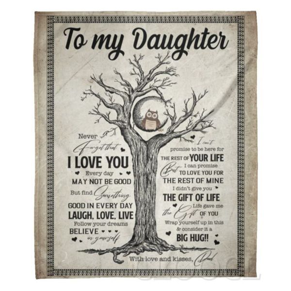 cloocl to my daughter flannel blanket 3d graphic i love you every day blankets keep warm plush quilts home textiles
cloocl to my daughter flannel blanket 3d graphic i love you every day blankets keep warm plush quilts home textiles