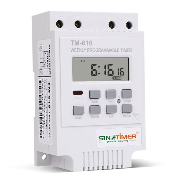 timers tm616w-2 30a 220v electronic weekly programmable digital time switch relay timer control din rail mount
timers tm616w-2 30a 220v electronic weekly programmable digital time switch relay timer control din rail mount