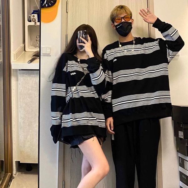 women's hoodies & sweatshirts striped long sleeve sweatshirt women 2021 autumn oversized thin hoodie casual korean fashion couples clot, Black
women's hoodies & sweatshirts striped long sleeve sweatshirt women 2021 autumn oversized thin hoodie casual korean fashion couples clot, Black
