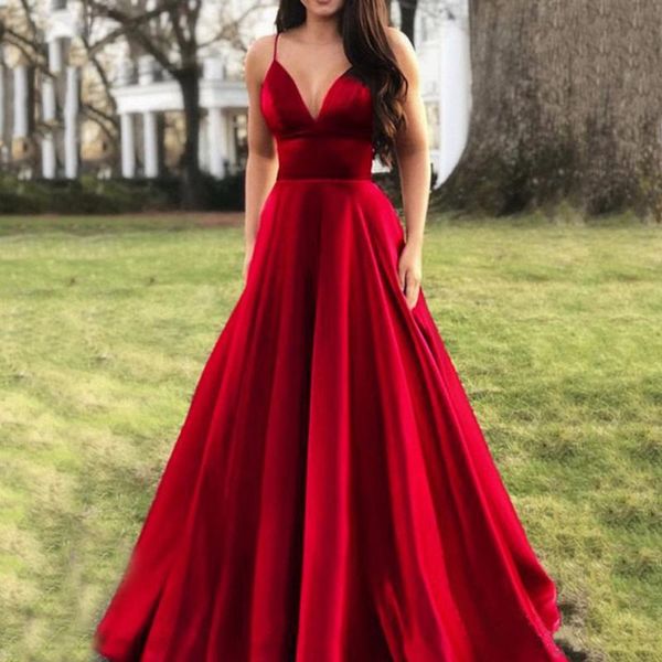 prom party dress v neck spaghetti straps women elegant evening dresses summer a line sleeveless formal robe casual, Black;gray
prom party dress v neck spaghetti straps women elegant evening dresses summer a line sleeveless formal robe casual, Black;gray