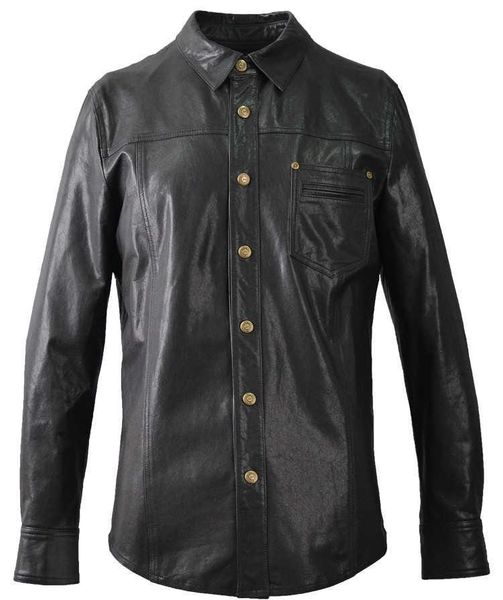 men's leather & faux 2021 slim fit genuine shirt england style night club skinny jacket men thin goatskin real clothing, Black
men's leather & faux 2021 slim fit genuine shirt england style night club skinny jacket men thin goatskin real clothing, Black