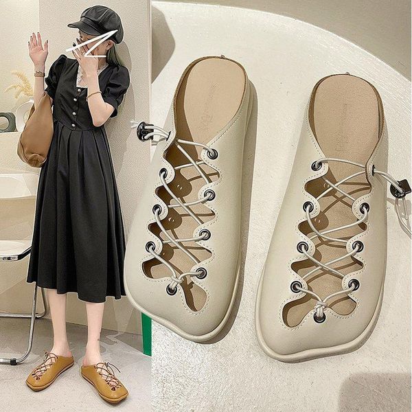 slippers fashion half slipper women's wholesale flat bottomed heel less mules shoes, Black
slippers fashion half slipper women's wholesale flat bottomed heel less mules shoes, Black