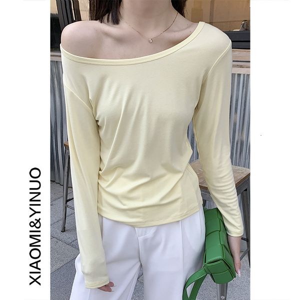 tees t-shirt oufan 8134 long sleeve t-shirt women's 2021 loose round neck bottomed shirt with a flat shoulder inside, White
tees t-shirt oufan 8134 long sleeve t-shirt women's 2021 loose round neck bottomed shirt with a flat shoulder inside, White