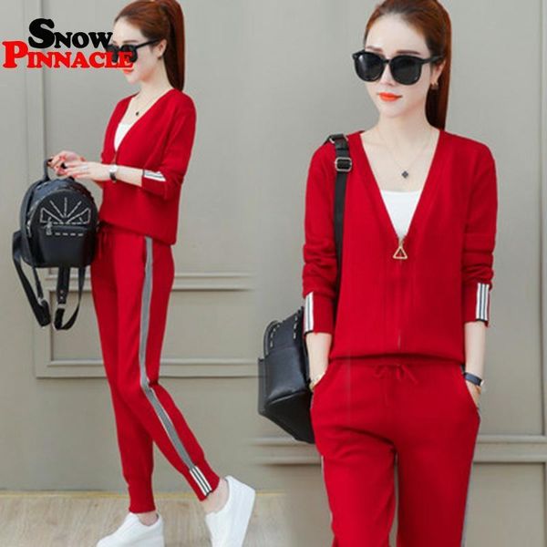women v-neck suit and sets autumn fashion styled cardigans long pants girls loose costumes sports 210524, White
women v-neck suit and sets autumn fashion styled cardigans long pants girls loose costumes sports 210524, White