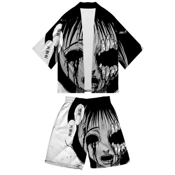 ethnic clothing harajuku junji ito 3d printing japanese anime kimono haori yukata cosplay female/men summer short sleeve streetwear, Red
ethnic clothing harajuku junji ito 3d printing japanese anime kimono haori yukata cosplay female/men summer short sleeve streetwear, Red