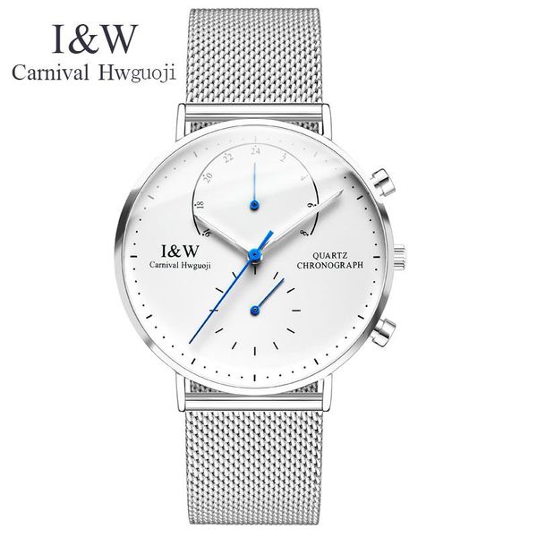 wristwatches carnival analog display date men's quartz watch casual men watches sapphire crystal relogio masculino 2021, Slivery;brown
wristwatches carnival analog display date men's quartz watch casual men watches sapphire crystal relogio masculino 2021, Slivery;brown