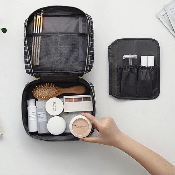 pc classic lattice cosmetic bag black & white makeup travel organizer toiletry beauty case kosmetyczka bags cases
pc classic lattice cosmetic bag black & white makeup travel organizer toiletry beauty case kosmetyczka bags cases