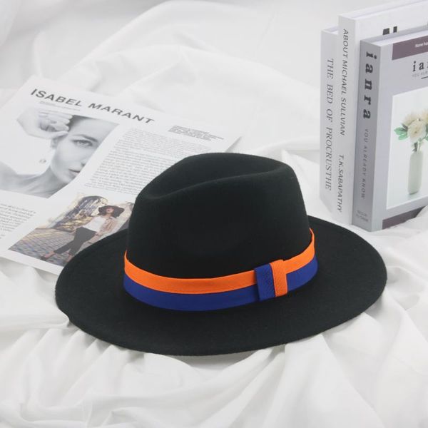 wide brim hats fedoras women solid white black khaki band striped panama men jazz caps casual formal wedding dress felted, Blue;gray
wide brim hats fedoras women solid white black khaki band striped panama men jazz caps casual formal wedding dress felted, Blue;gray