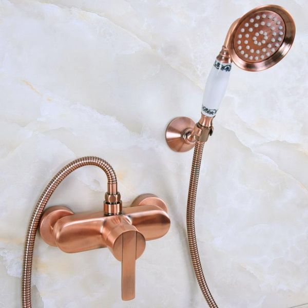 antique red copper brass single lever wall mounted bathroom hand held shower head faucet set mixer tap ana292 sets
antique red copper brass single lever wall mounted bathroom hand held shower head faucet set mixer tap ana292 sets