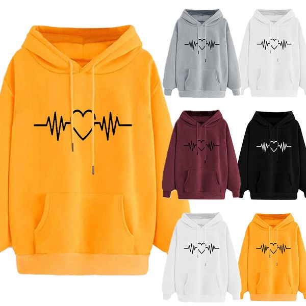 women's special sweater european large pullover fce sweater heartbeat print autumn women's sweater, Black
women's special sweater european large pullover fce sweater heartbeat print autumn women's sweater, Black