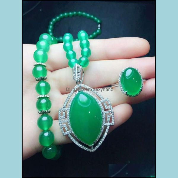 sets jewelry bracelet, earrings & necklace 925 sier inlaid natural chalcedony set drop delivery 2021 85pg2, Black
sets jewelry bracelet, earrings & necklace 925 sier inlaid natural chalcedony set drop delivery 2021 85pg2, Black