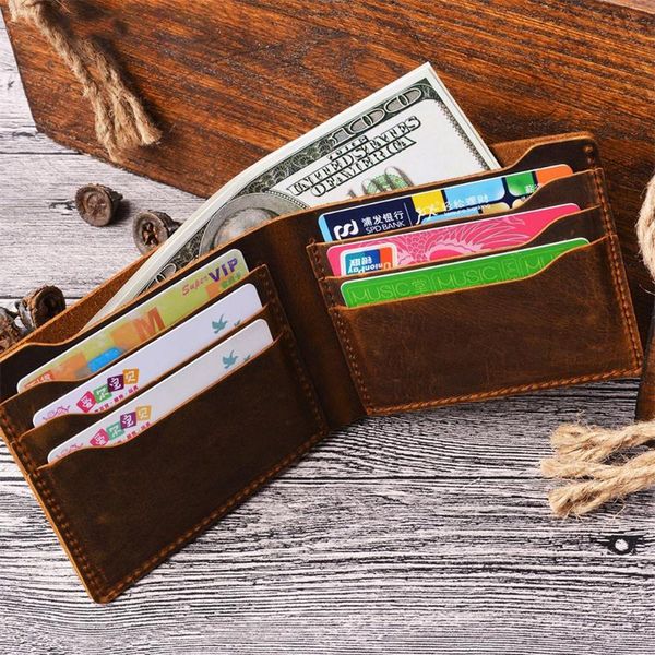 wallets genuine leather wallet for men gift brown black solid color card holder retro classic casual short style father boy friend, Red;black
wallets genuine leather wallet for men gift brown black solid color card holder retro classic casual short style father boy friend, Red;black