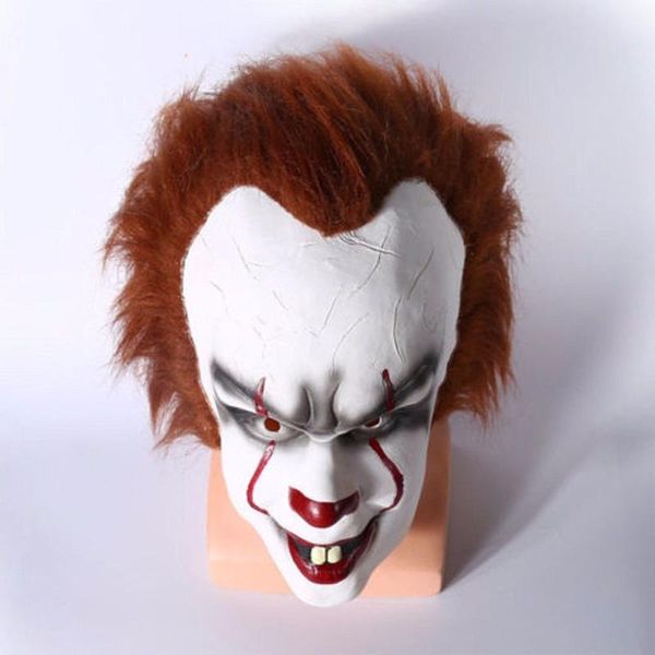 party masks film it clown cosplay mask stephen king pennywise size