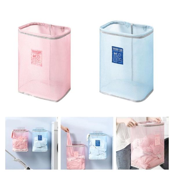 storage baskets wall-mounted laundry basket foldable hanging mesh household bathroom dirty clothes organizer container bucket
storage baskets wall-mounted laundry basket foldable hanging mesh household bathroom dirty clothes organizer container bucket