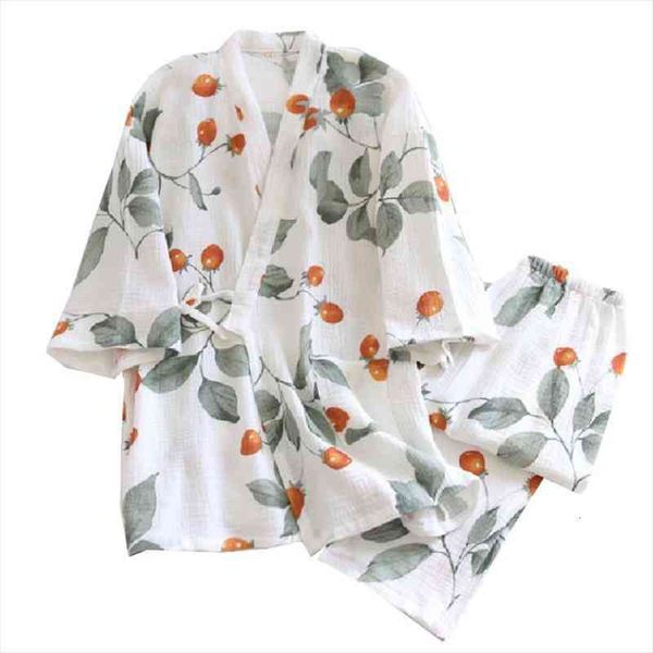 spring ladies soft loose thin gauze cotton japanese kinomo style pajamas set comfort 2pcs cherry tomatoes print homewar, Black;red
spring ladies soft loose thin gauze cotton japanese kinomo style pajamas set comfort 2pcs cherry tomatoes print homewar, Black;red