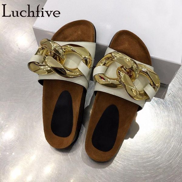 metal chain round open toe flat slippers women 2021 summer fashion leather fat feet outdoors beach shoes mujer, Black
metal chain round open toe flat slippers women 2021 summer fashion leather fat feet outdoors beach shoes mujer, Black
