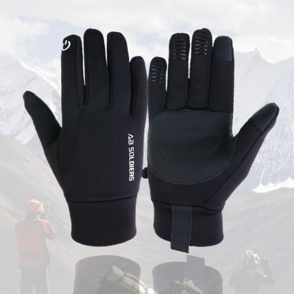 cycling gloves autumn and winter full finger outdoor warm velvet cold sports mountaineering skiing touch screen, Black
cycling gloves autumn and winter full finger outdoor warm velvet cold sports mountaineering skiing touch screen, Black