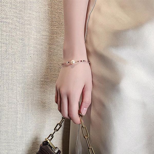 beaded, strands real gold plating freshwater pearl bracelet color crystal string of ins contracted personality hand act the role women, Black
beaded, strands real gold plating freshwater pearl bracelet color crystal string of ins contracted personality hand act the role women, Black