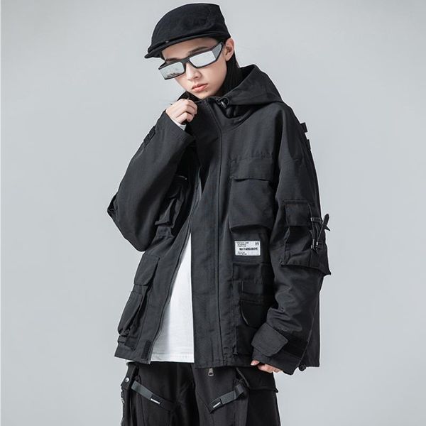 men's jackets autumn winter multi pockets hip hop coats techwear buckle hooded cargo men outerwear zipper casual streetwear, Black;brown
men's jackets autumn winter multi pockets hip hop coats techwear buckle hooded cargo men outerwear zipper casual streetwear, Black;brown