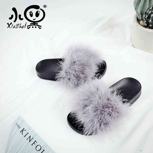 xiaohei spring and summer new slippers women's wear fashion women's sandals trend thick soled plush slippers, Black
xiaohei spring and summer new slippers women's wear fashion women's sandals trend thick soled plush slippers, Black