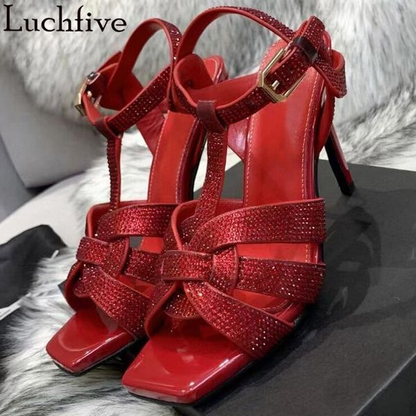 sandals red crystal peep toe high heels gladiator stiletto fashion ladies shoes rhinestones hollowed zapatos de mujer, Black
sandals red crystal peep toe high heels gladiator stiletto fashion ladies shoes rhinestones hollowed zapatos de mujer, Black
