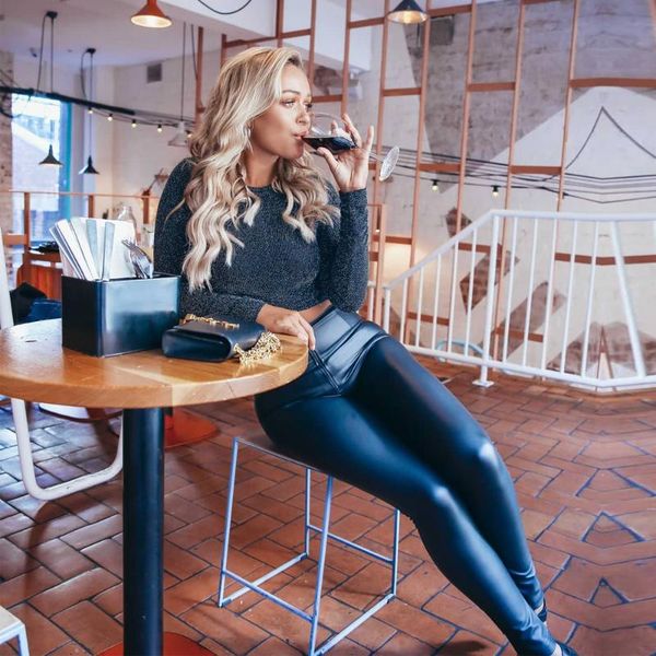 melody high waisted faux leather pants stretch blue jeans plain trousers latex leggings women lifting hip women's & capris, Black;white
melody high waisted faux leather pants stretch blue jeans plain trousers latex leggings women lifting hip women's & capris, Black;white