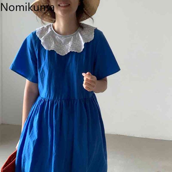 nomikuma korean vintage dress women contrast color peter pan collar short sleeve a line midi dresses chic vestidos mujer 210514, Black;gray
nomikuma korean vintage dress women contrast color peter pan collar short sleeve a line midi dresses chic vestidos mujer 210514, Black;gray