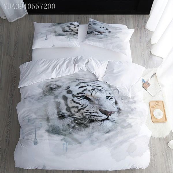 bedding sets white tiger set soft microfiber duvet cover king size animal comforter single bed linen
bedding sets white tiger set soft microfiber duvet cover king size animal comforter single bed linen