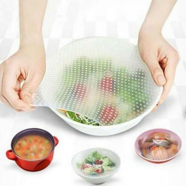 food savers & storage containers 3pcs silicone wraps reusable keeping fresh saran wrap bowl pot seal vacuum cover stretch lid kitchen access
food savers & storage containers 3pcs silicone wraps reusable keeping fresh saran wrap bowl pot seal vacuum cover stretch lid kitchen access
