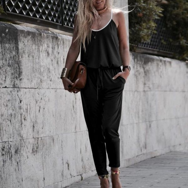 women's jumpsuits & rompers 2021 summer women sleeveless spaghetti strap casual loose harem pants v-neck oversized playsuits d30, Black;white
women's jumpsuits & rompers 2021 summer women sleeveless spaghetti strap casual loose harem pants v-neck oversized playsuits d30, Black;white