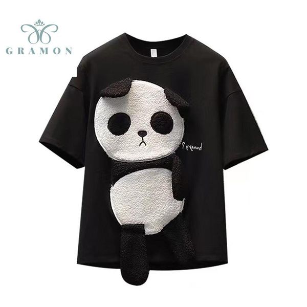 plus size t-shirt women's t-shirts harajuku 4xl o-neck short sleeves loose 2021 summer fashion casual chinese panda tees streetwear, Black
plus size t-shirt women's t-shirts harajuku 4xl o-neck short sleeves loose 2021 summer fashion casual chinese panda tees streetwear, Black