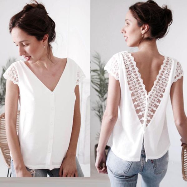 women's blouses & shirts blouse women casual short sleeve lace and elegant ladies summer v neck harajuku white blusa plus size
women's blouses & shirts blouse women casual short sleeve lace and elegant ladies summer v neck harajuku white blusa plus size