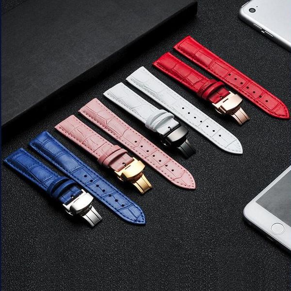 watch bands 14 - 24mm leather band wrist strap 16mm 18mm 20mm silver butterfly clasp buckle replacement bracelet belt pink red white, Black;brown
watch bands 14 - 24mm leather band wrist strap 16mm 18mm 20mm silver butterfly clasp buckle replacement bracelet belt pink red white, Black;brown